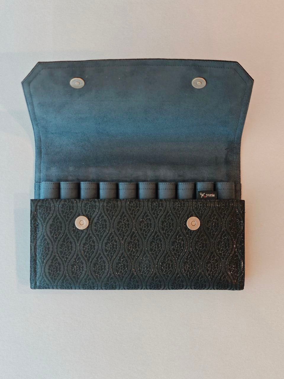 Flap Pen Case with Kumotatewaku (Cloud-shaped Wave) Pattern