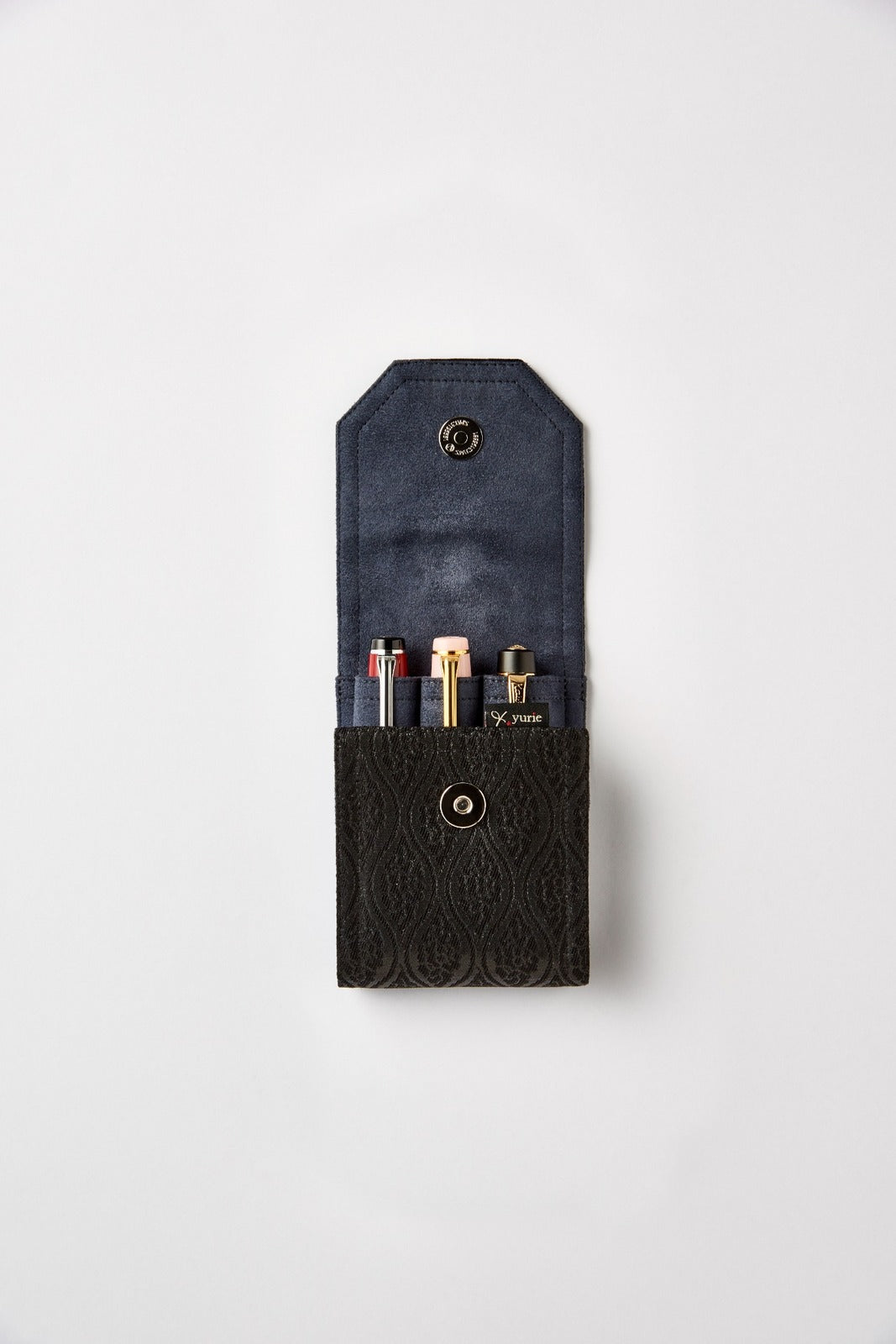 Flap Pen Case with Kumotatewaku (Cloud-shaped Wave) Pattern