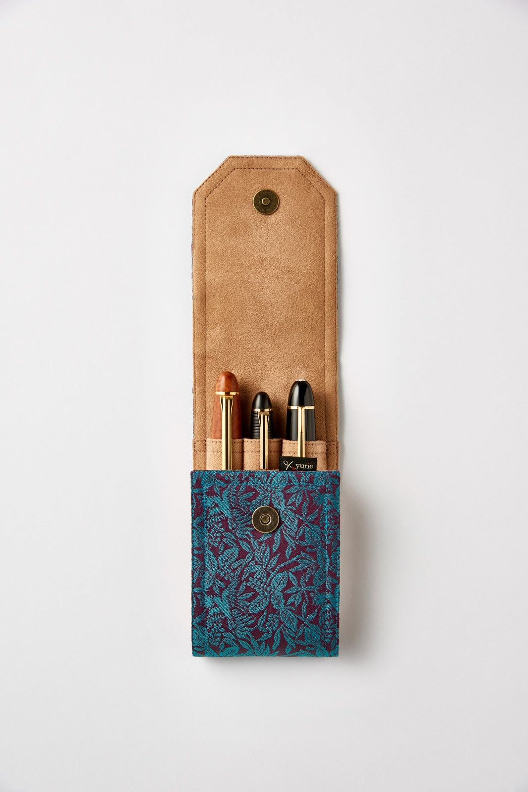 フラップ付き ペンケース 桐竹鳳凰柄