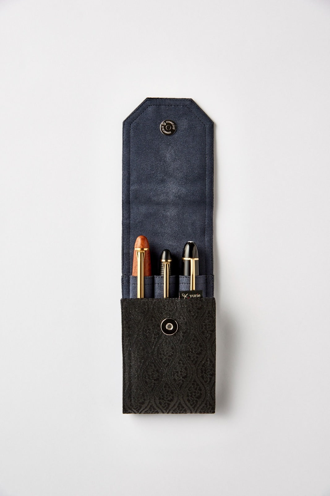 Flap Pen Case with Kumotatewaku (Cloud-shaped Wave) Pattern